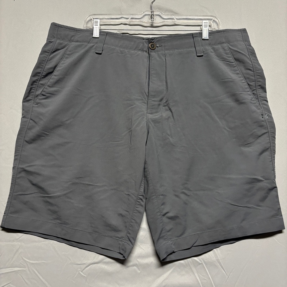 Under Armour Men's Charcoal Flat Front Golf Shorts